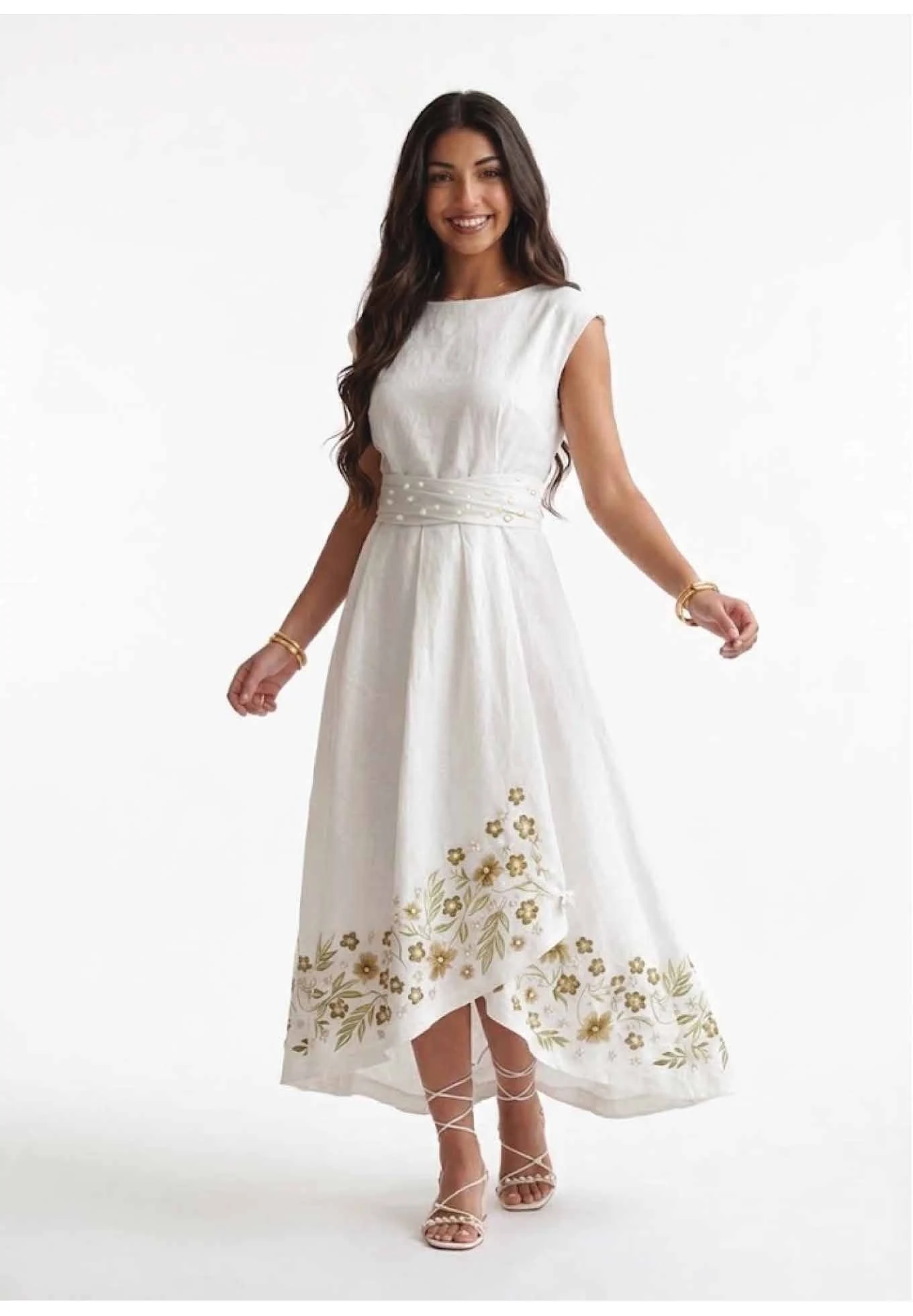 Diagonal Waist Dress
